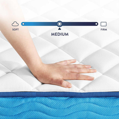 10 Inch Hybrid Mattress, Tight Top, Supportive Foam, Pocketed Coils, Certified Safe Foams & Fabric, Mattress in a Box, Twin6