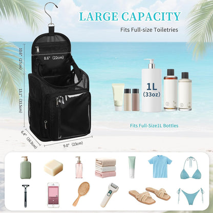 Hanging Shower Caddy Portable - Travel Toiletry Bag for College2