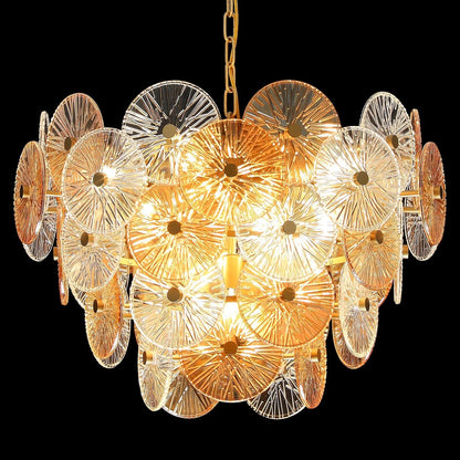 24" 16-Lights Gold Chandeliers for Dining Room Light Fixtures over Table1