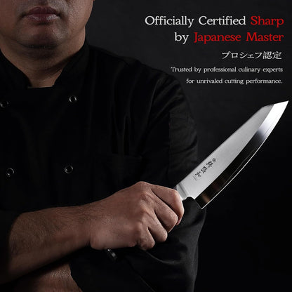 Japanese Chef Knife 8In,High Carbon Steel Vg-10,Lab Tested Sharp5