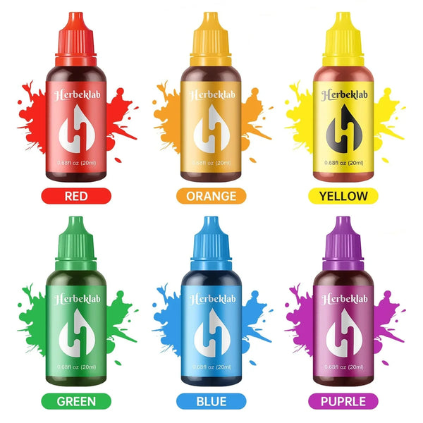 Food Coloring Liquid - 6 Colors X 20 Ml Water-Based Concentrated Food Dye for Slime, Baking, Icing, Cake Decorating & Easter Eggs5