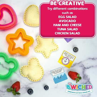 Sandwich Cutter and Sealer - Crustless Sandwich Maker (Heart, Star, Mouse) | Great for Lunchbox and Bento Box - Boys and Girls Kids Lunch - Sandwich Cutters for Kids7