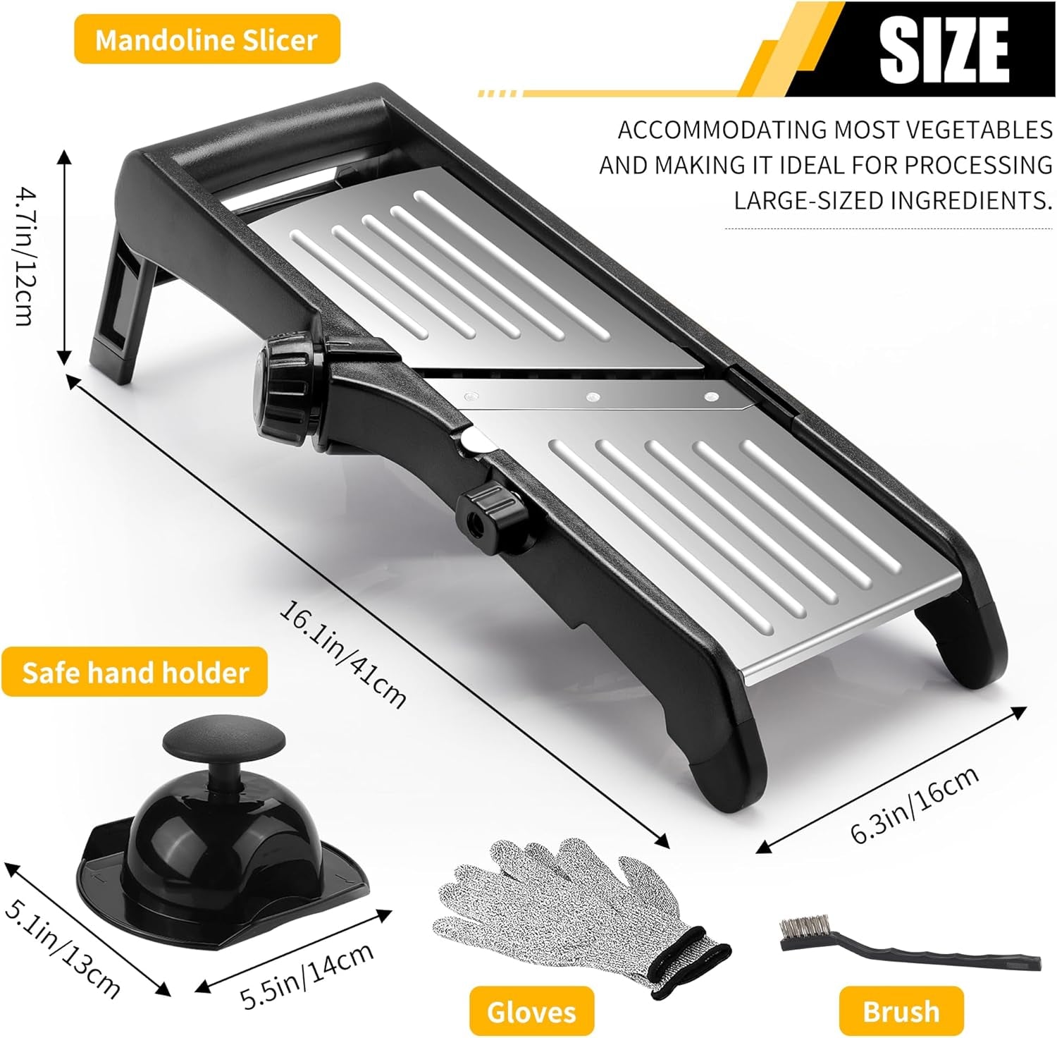 mandoline-slicer-for-kitchen-7-in-1-adjustable-vegetable-slicer-stainless-steel-food-slicer-adjustable-blade-slices-julienne-waffle-and-french-fries-cut-includes-gloves-and-brush