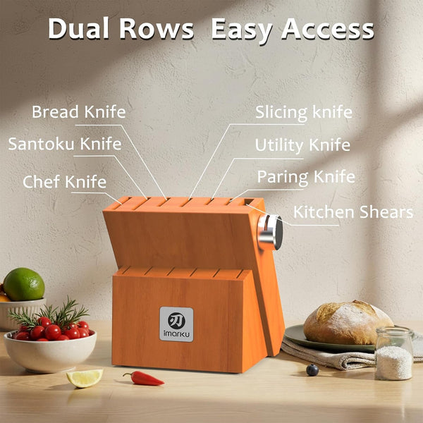 14 Piece Stainless Steel Knife Set with Build-In Sharpener8