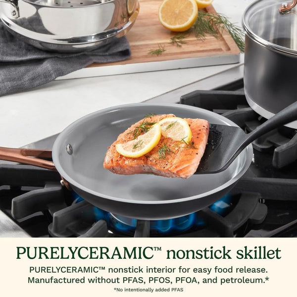 11-Piece Matte Black Elegance Cookware Set, MBK89-115
