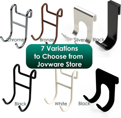 Shower Caddy Hooks, Razor Hanger for Shelf and Loofah (Silver - 2 Open)6