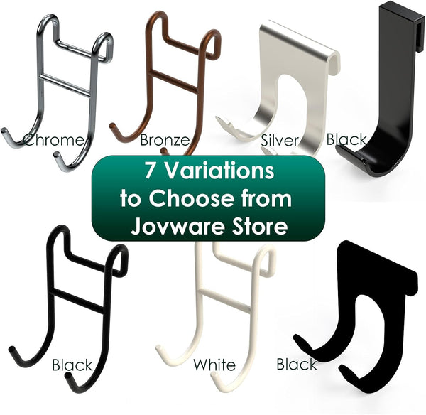 Shower Caddy Hooks, Razor Hanger for Shelf and Loofah (Silver - 2 Open)6