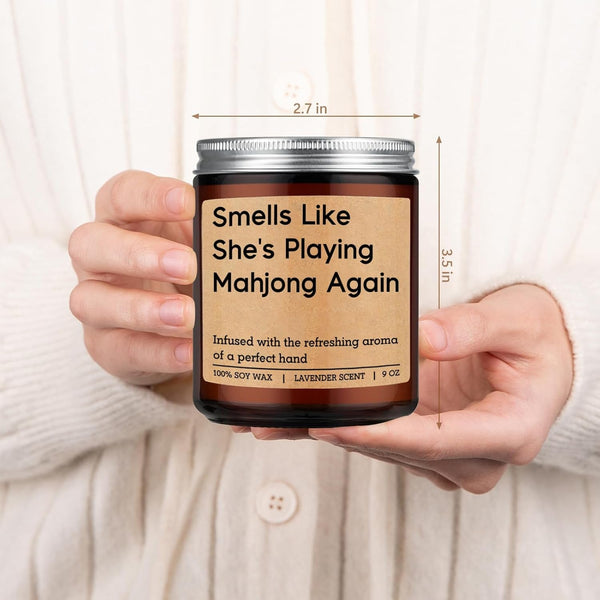 Candle, Mahjong Gifts for Women, Mahjong Accessories, Mah Jongg Gifts4