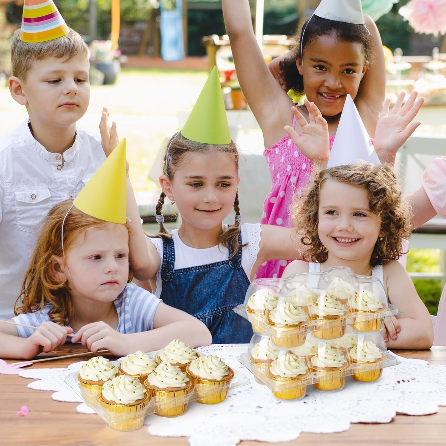 6-count-x-40-sets-cupcake-containers-clear-plastic-cupcake-boxes-thick-plastic-muffin-holders-with-detachable-tall-dome-lid-disposable-cupcake-carriers-bpa-free-standard-size