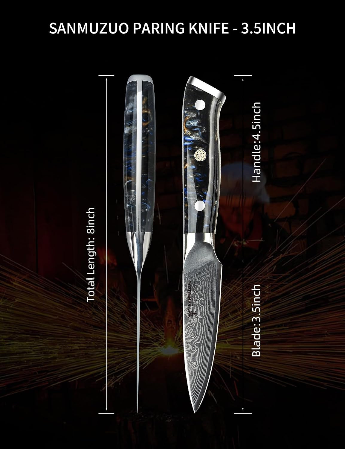 3-5-inch-paring-knife-kitchen-fruit-vegetable-knife-damascus-steel-resin-handle-xuan-series-starry-black
