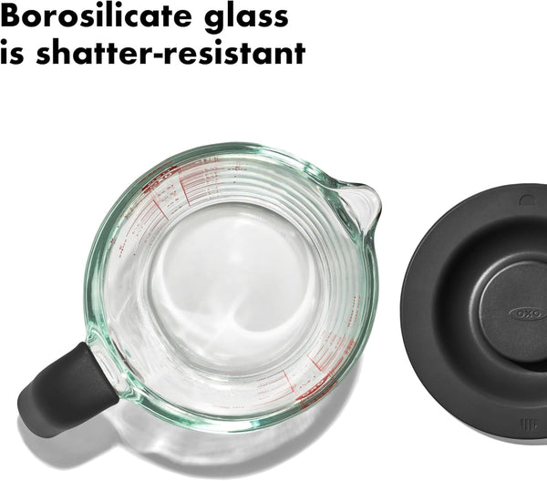 OXO Good Grips 2 Cup Glass Measuring Cup with Lid2