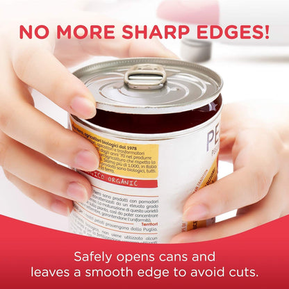 Auto Electric Can Opener, Red | Automatic, Hands Free, Smooth Edge, Food-Safe, Battery Operated4