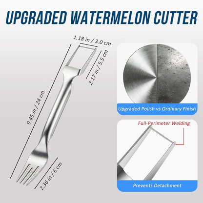 Watermelon Cutter Slicer,2-In-1 Stainless Steel Fruit Fork for Home Kitchen3