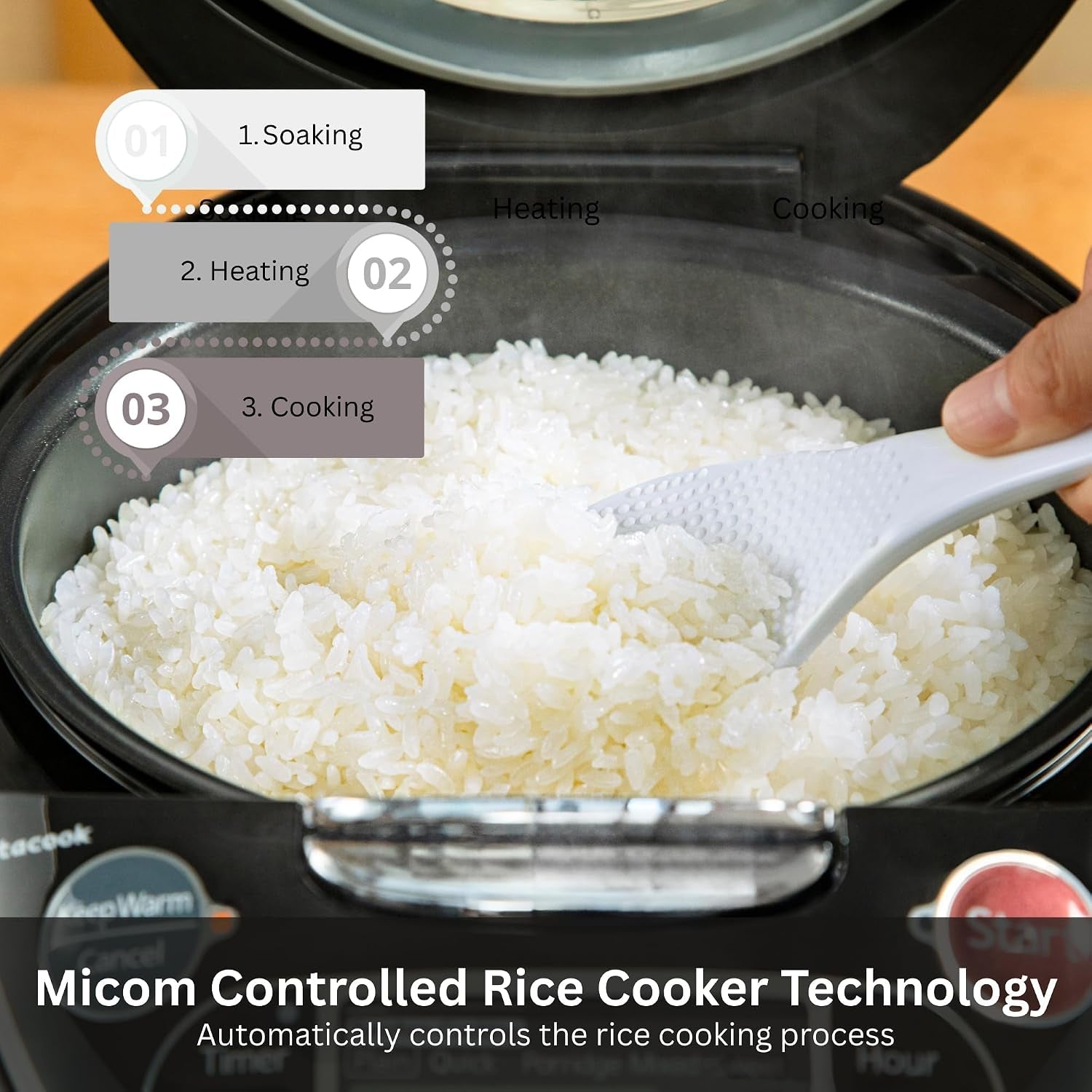 jax-t10u-k-5-5-cup-uncooked-micom-rice-cooker-and-warmer-with-tacook-food-steamer-cooking-tray-technology-and-10-auto-cook-settings-stainless-steel-black