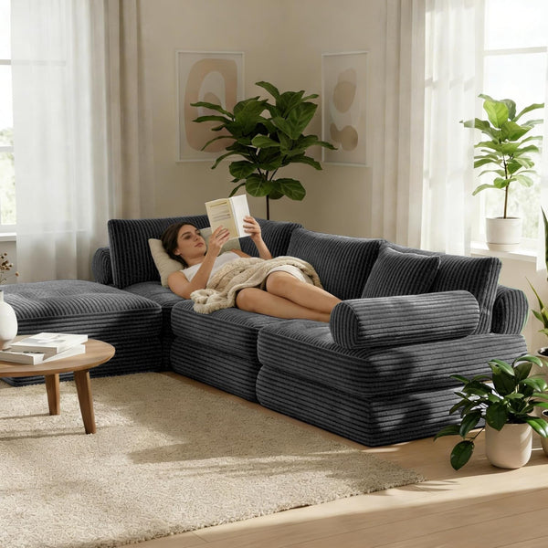 3-In-1 Folding Sofa Bed, 34" Detachable Foldable Chair Bed Sleeper9