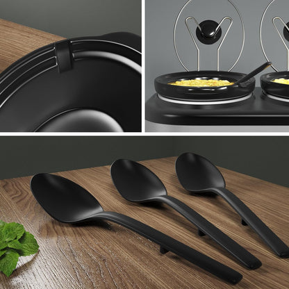 Triple Slow Cooker, Buffet Server & Warmer with 3 Removable Ceramic Pots, 3 Adjustable Temp Settings & 3 Metal Lid Rests, Stainless Steel, 3 * 1.5 Quarts Silver7