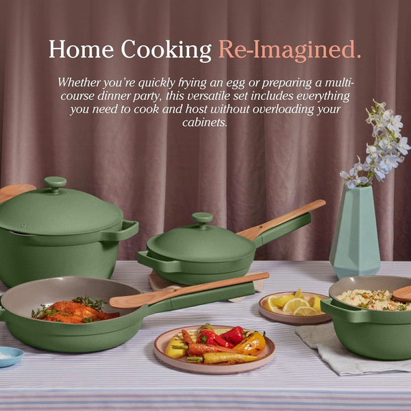 Our Place Cookware Set, 13-Piece Ceramic Nonstick Pots & Pans with Utensils | Ceramic Cookware Set with Always Pan, Perfect Pot & Spatulas; Induction & Oven Safe to 450°F, Non-Toxic Cookware8