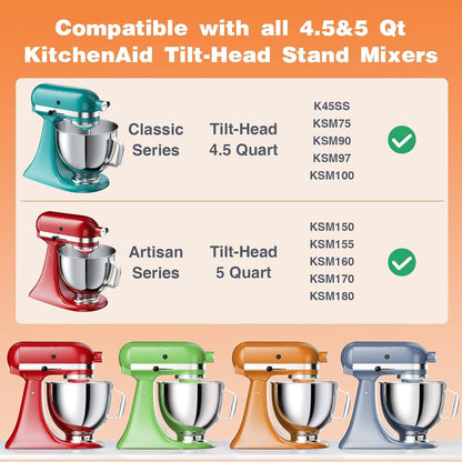 5 QT Stainless Steel Mixer Bowl for KITCHENAID TILT-HEAD 4.5-5 Qt Mixer3