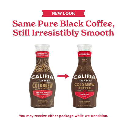 Califia Farms - Pure Black Medium Roast Cold Brew Coffee, 48 Oz, 100% Arabica, Plant Based, Vegan, Gluten Free, Non GMO, Sugar Free, Iced Coffee3