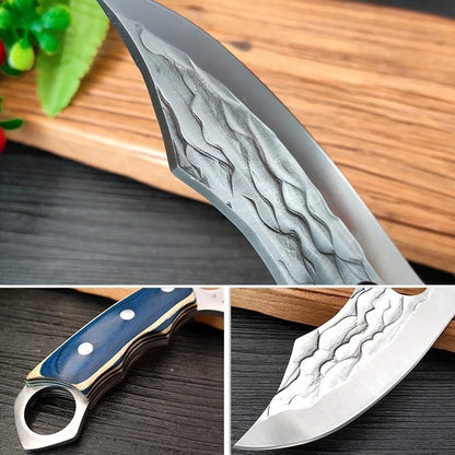 Meat Cleaver, Hand Forged 5Cr15Mov Stainless Steel Camping Fishing Hunting Knife Fruit Butcher Boning Kitchen Chef Knives3