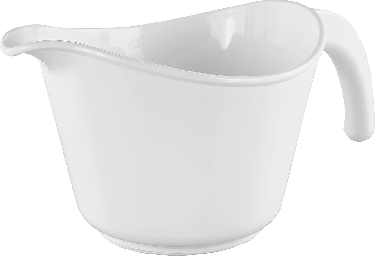 batter-bowl-with-pour-spout-non-slip-base-erogonomic-space-saving-detachable-handle-2-qt-heavy-duty-bpa-free-microwave-dishwasher-safe-white