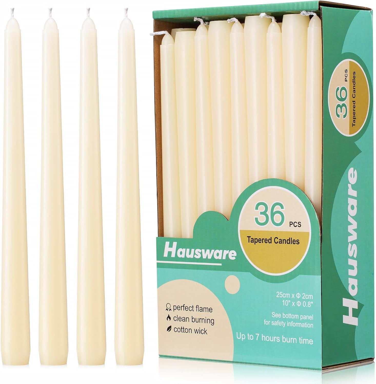 36-pack-taper-candles-8-hour-burn-time-unscented-dripless-and-smokeless-10-inch-elegant-premium-quality-dinner-candle-for-home-decor-restaurant-wedding-party-candlesticks-ivory
