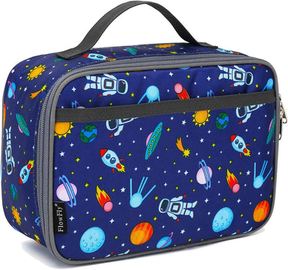Kids Lunch Box Insulated Soft Bag Mini Cooler Back to School Thermal Meal Tote Kit for Girls, Boys, Astronaut1
