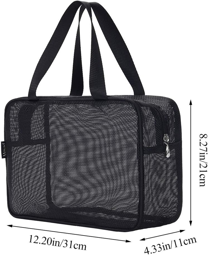 mesh-shower-caddy-portable-toiletry-tote-gym-bag-for-college-dorm-bathroom-black-large