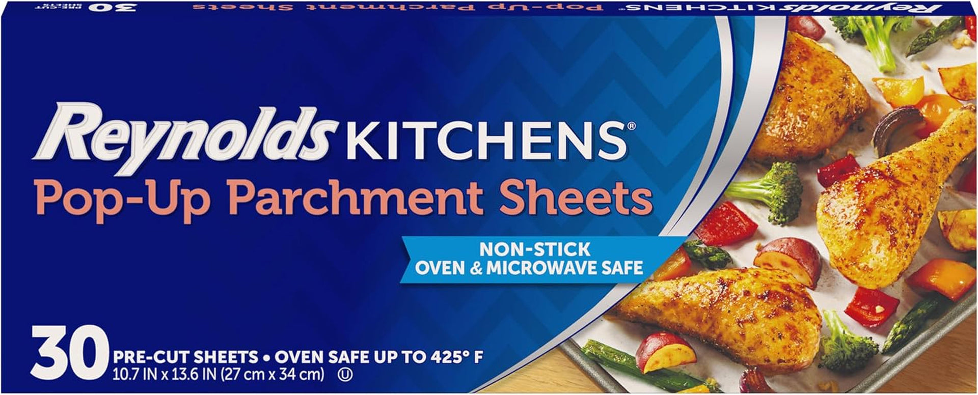 kitchens-pop-up-parchment-paper-sheets-30ct-pre-cut-nonstick-parchment-sheets-microwave-and-oven-safe-up-to-425f-easy-cleanup-fits-standard-pans-10-7-x-13-6-in