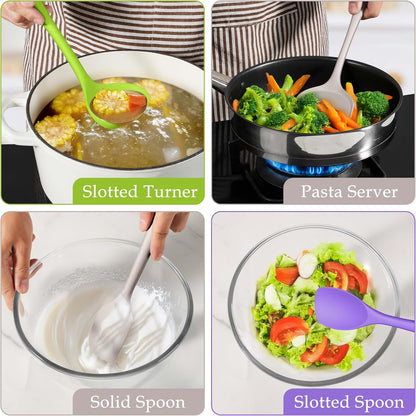 Colorful Kitchen Cooking Utensils Set, 8Pcs Silicone Utensils Set6