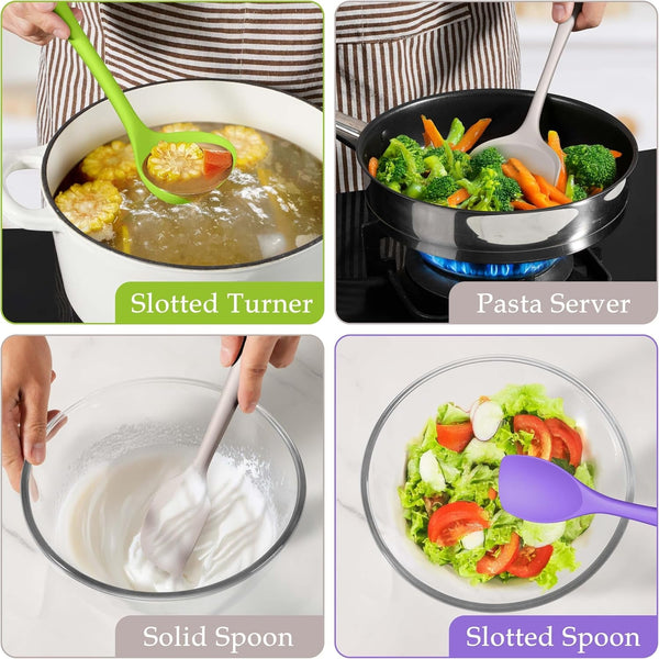 Colorful Kitchen Cooking Utensils Set, 8Pcs Silicone Utensils Set6