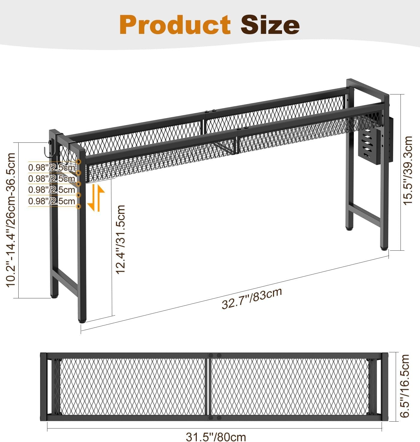 33-inch-stove-top-shelf-5-level-height-adjustable-black