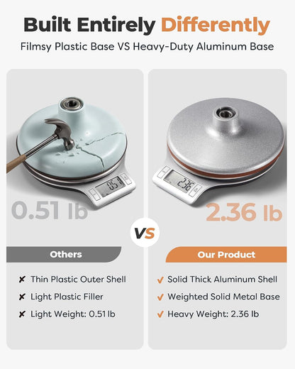 Aluminum Cake Stand Turntable for Party, Base Giratoria Para Pastele | Heavy-Duty, Smooth Rotation, Non-Slip, 12" Cake Spinner for Decorating Display, Baking Supplies Tools for Beginner & Pros2