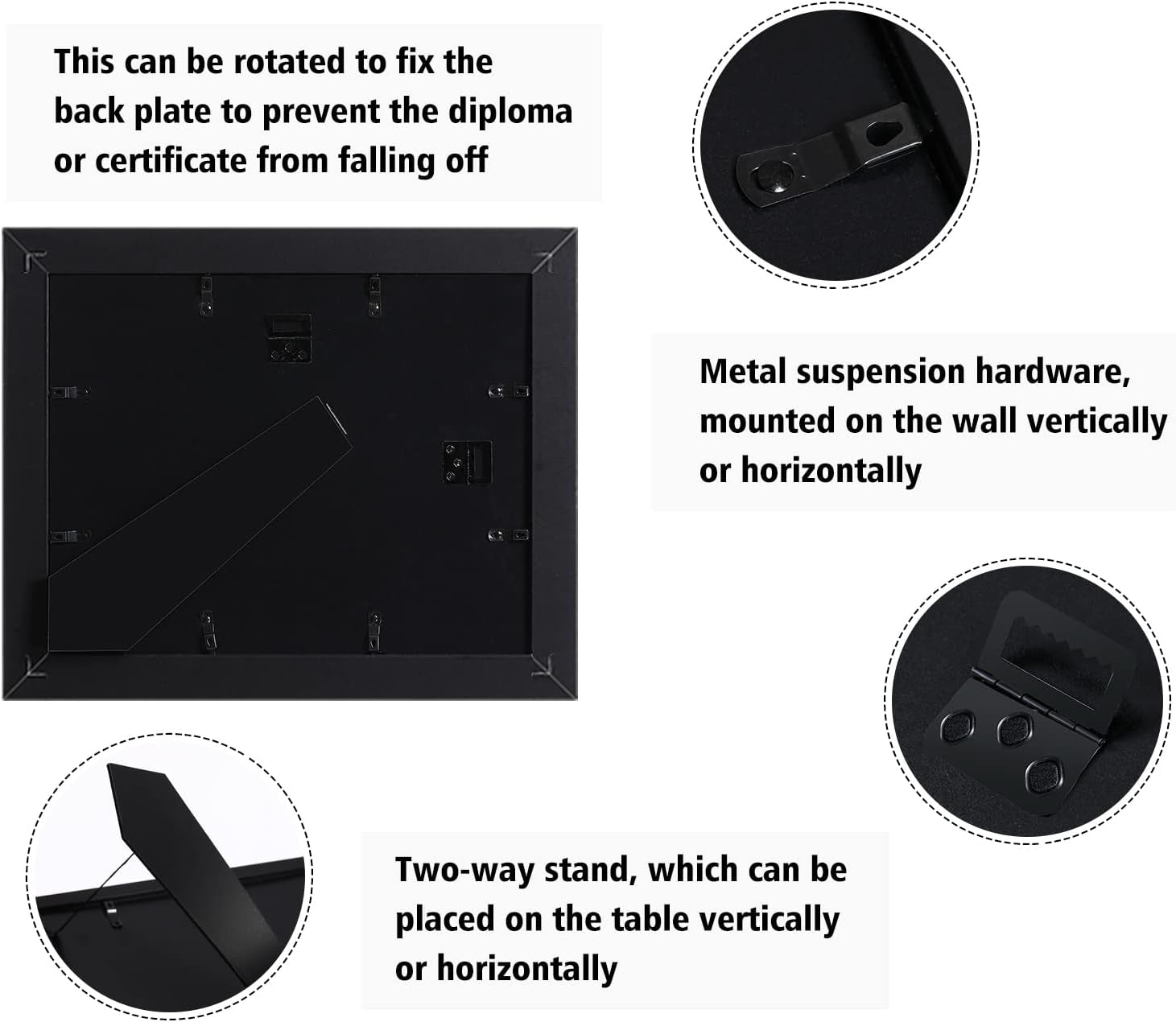 certificate-frames-8-5-x-11-black-fits-diploma-8-5-x-11-with-blue-mat-or-11x14-without-mat-shatter-resistant-glass-document-degree-picture-award-frame-for-tabletop-or-wall-display