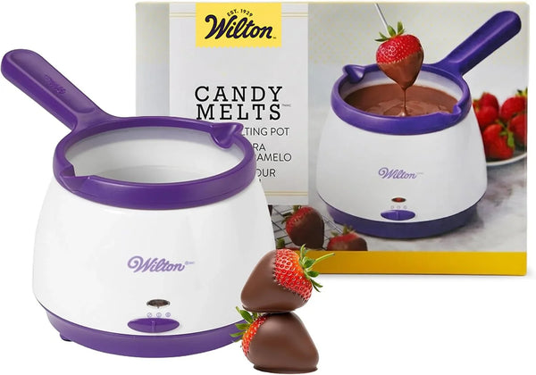 Candy Melts Melting Pot, Strawberries Cakepops, 2.5-Cup | 2.5-Cup Electric Melting Pot Keeps Candy Melts Warm for Dipping Strawberries, Cake Pops & Chocolate-Coated Treats1