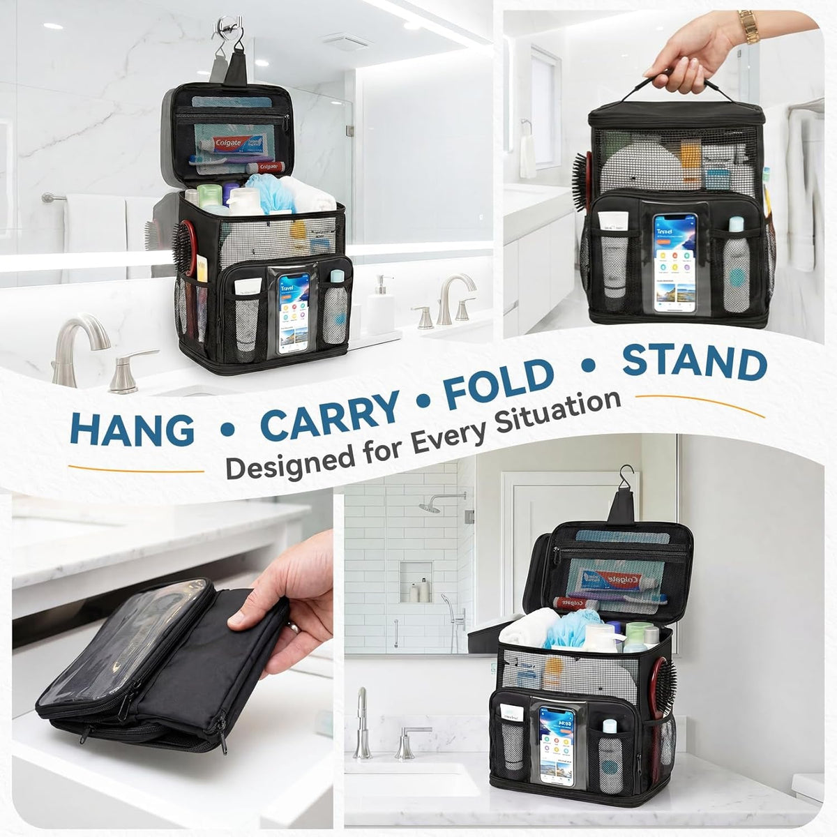 shower-caddy-portable-for-college-dorm-hanging-travel-toiletry-bag-with-phone-pocket-waterproof-bottom-cover-quick-dry-mesh-shower-bag-dorm-room-essentials-for-guys-girls-cruise-essentials-2026