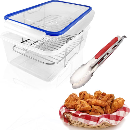 Batter Bowl with Lid, Breading Container, Just Flip1