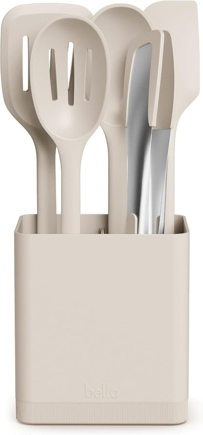 6 Piece Modular Tool Set, Non-Toxic Silcone, Non-Toxic Silicone, Oatmilk1