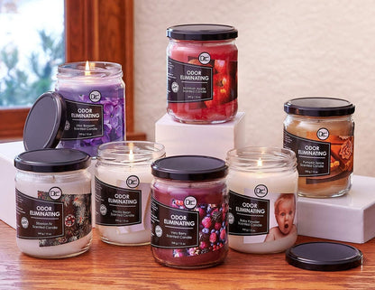 Vanilla Bean Odor Eliminating Highly Fragranced Candle - Eliminates 95% of Pet, Smoke, Food, and Other Smells Quickly - up to 80 Hour Burn Time - 12 Ounce Premium Soy Blend5