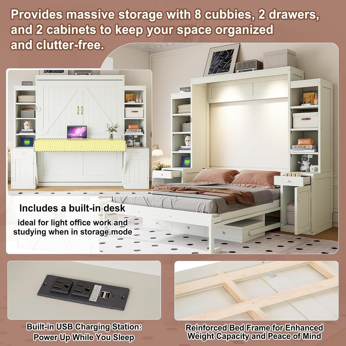 queen-size-murphy-bed-with-desk-and-lights-power-outlet-foldable-murphy-cabinet-bed-with-open-storage-shelves-drawers-wood-space-saving-hidden-wall-bed-for-guest-room-office-antique-white