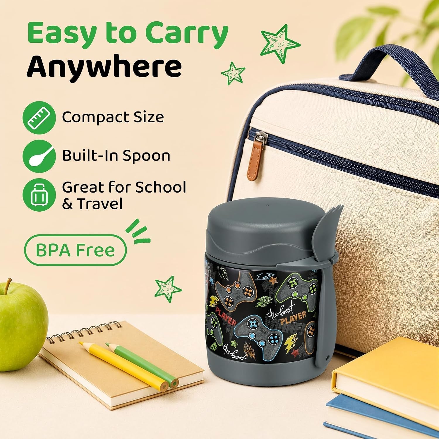 10oz-soup-thermo-for-hot-food-kids-insulated-food-jar-thermo-hot-food-lunch-container-width-mouth-stainless-steel-lunch-box-for-kids-with-spoon-black-gamepad