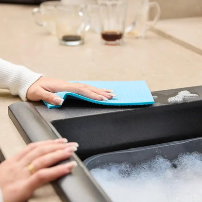 Ultra Sponge Cloth 10 Times Its Weight Water Absorption High Performance Kitchen Cloth - 3 Pieces4