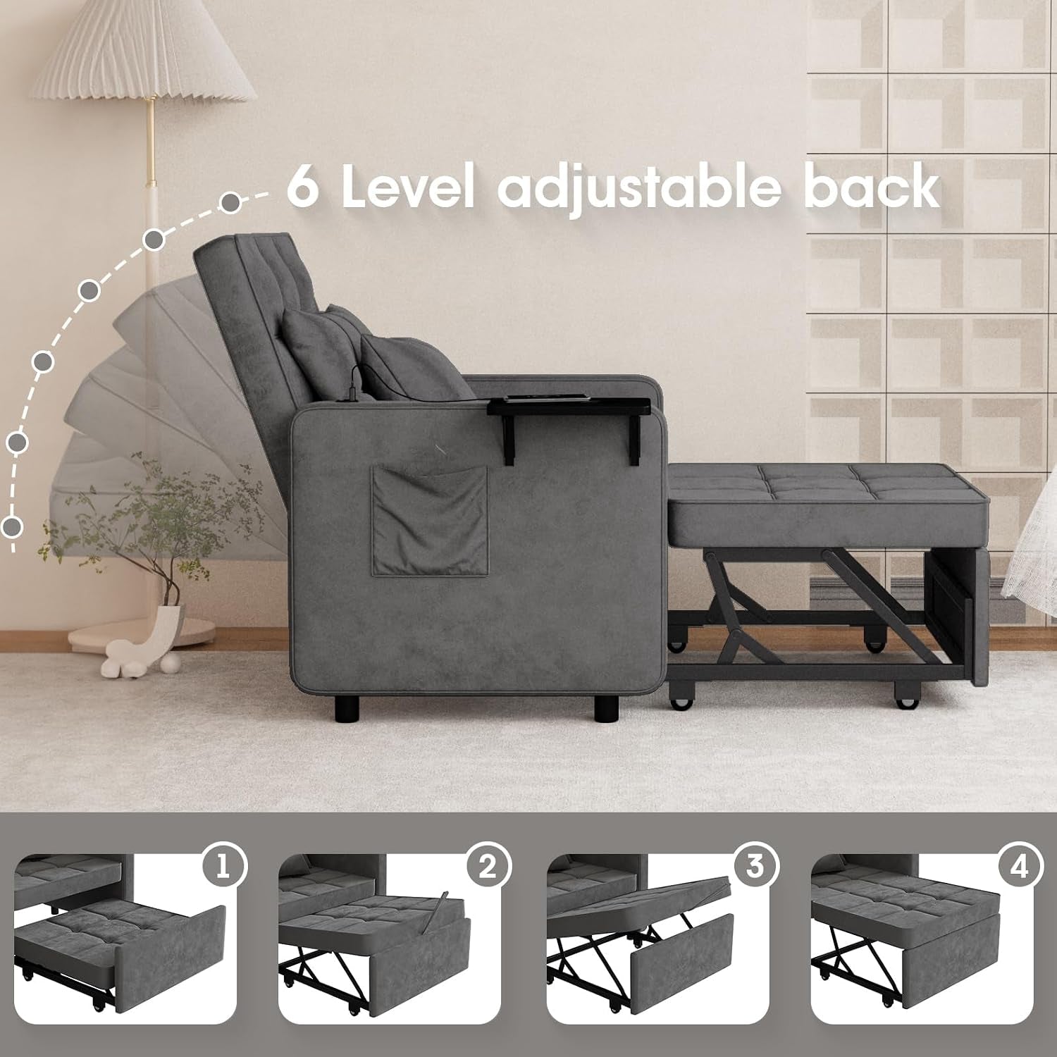 convertible-sleeper-chair-bed-3-in-1-sofa-bed-with-usb-ports-outlet-grey