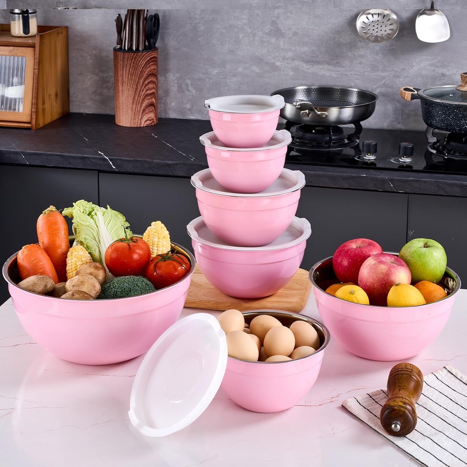 pink-mixing-bowls-with-airtight-lids-stainless-steel-bowl-salad-bowls-7-piece-colorful-nesting-bowl-pink-kitchen-accessories-size-7-3-6-2-7-2-1-1-5-1-1-0-8qt-stackable-design