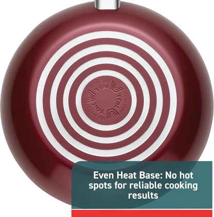 Essence, 20 Piece Non-Stick Pots and Pans Cookware Set, Red5