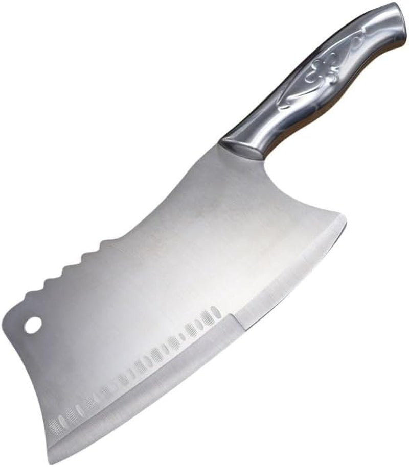 meat-cleaver-8-inch-stainless-steel-vegetable-slicing-knife-meat-cutter-kitchen-knife-chopping-dual-purpose-knives-hollow-handle
