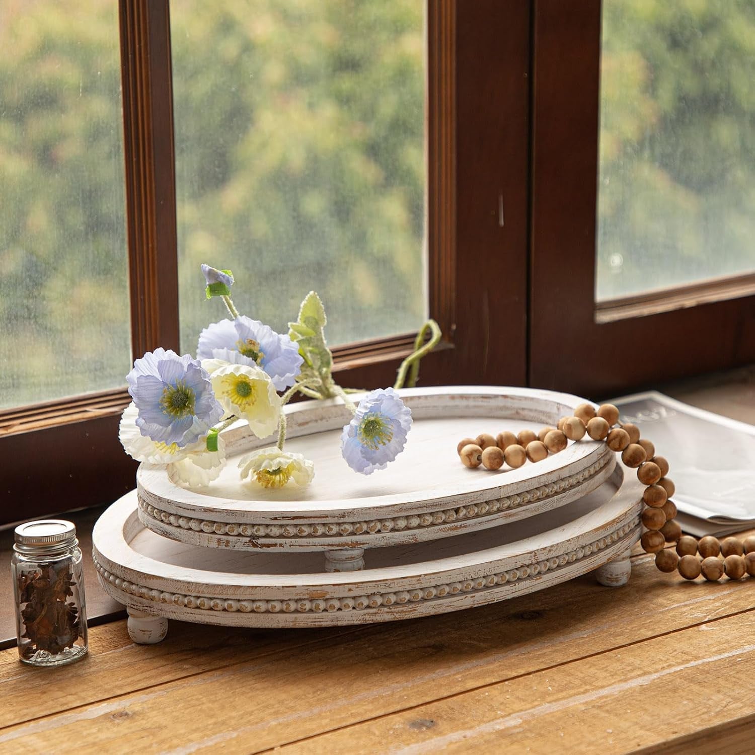 farmhouse-oval-wooden-decorative-trays-set-of-2-distressed-white-solid-wood-beaded-trays-for-coffee-table-kitchen-counter-ottoman-dining-table-centerpiece-decor
