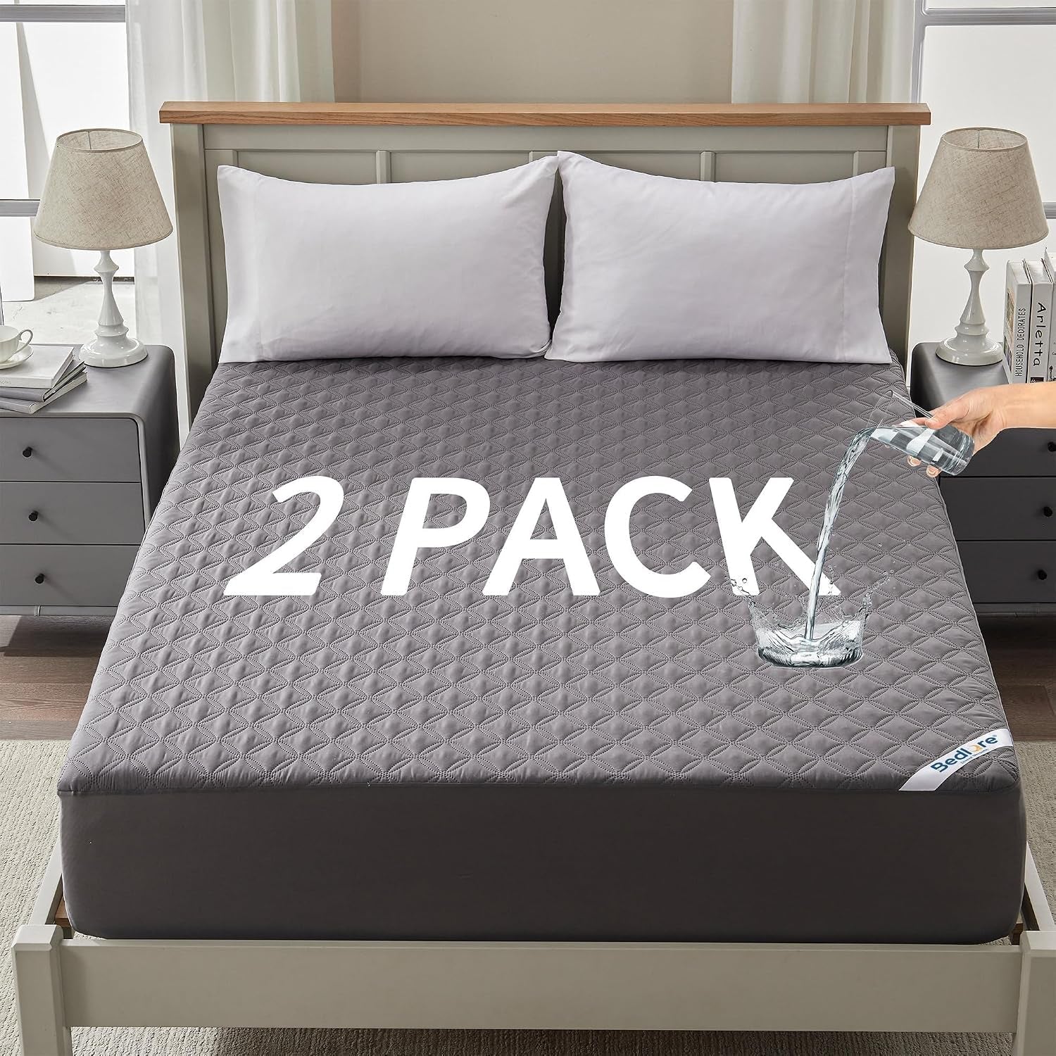 2-pack-waterproof-mattress-protector-queen-size-mattress-pad