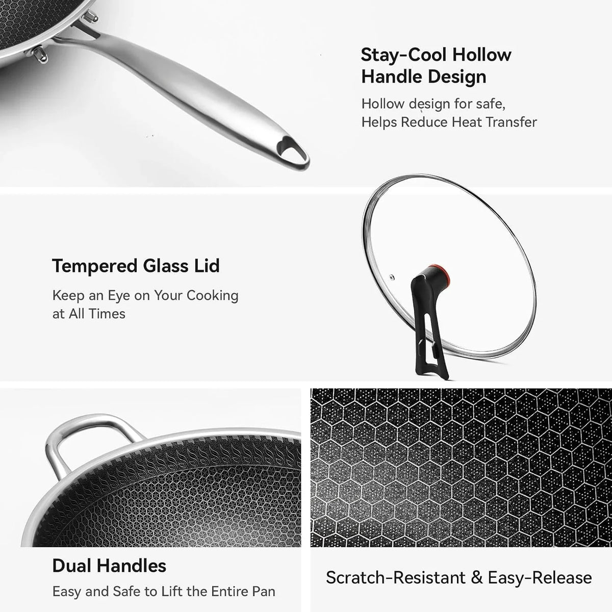 stainless-steel-wok-pan-with-lid-12-6-inch-honeycomb-hybrid-nonstick-stir-fry-pan-tri-ply-clad-skillet-for-induction-electric-gas-stove-dishwasher-safe-no-seasoning-needed-serves-3-4