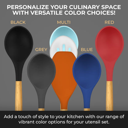 Silicone Kitchen Utensils Set, Premium Non Stick Cooking Utensils Set - 21 Pcs Wooden Handle Silicone Spatula Set 446°F Heat Resistant - Kitchen Gadgets Home Essentials5